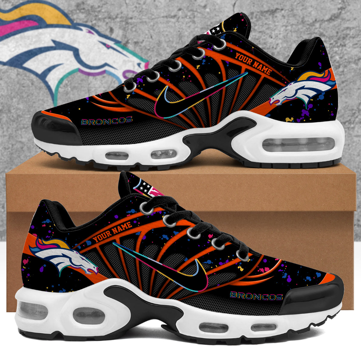 Denver Broncos 2025 Crucial Catch Air Max Shoes