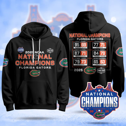 Florida Gators 2025 National Champions Basketball Hoodie - Printed