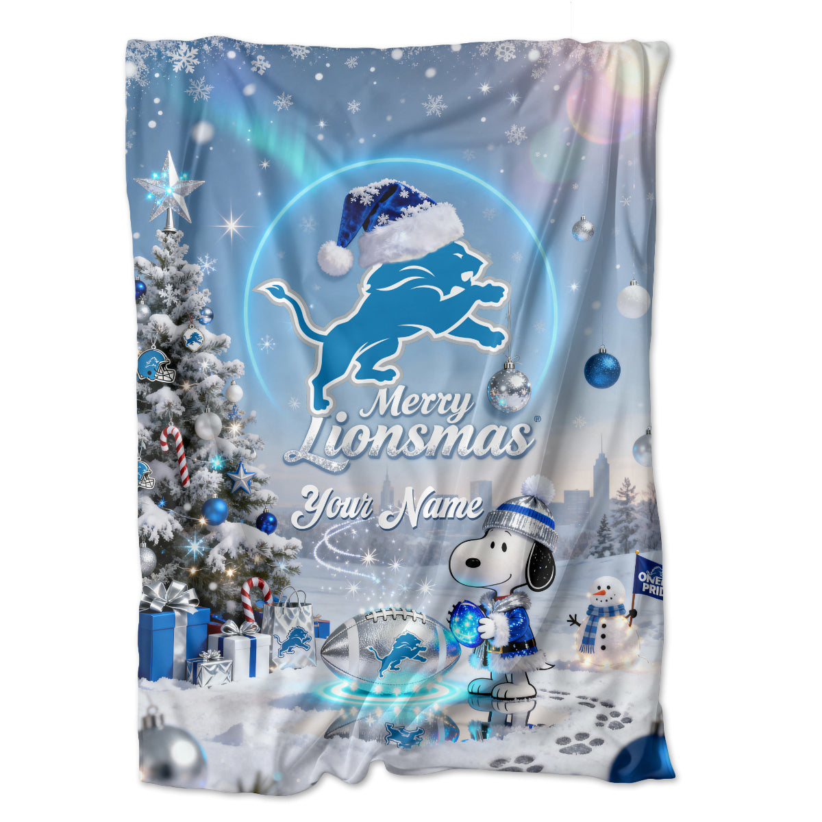 DL x SNP | Premium Christmas Fleece Blanket & Throw Pillow