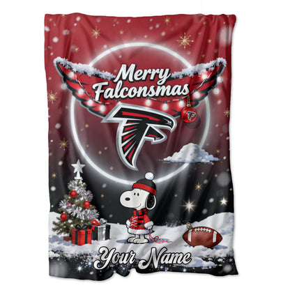 ATL x SNP | Premium Christmas Fleece Blanket & Throw Pillow