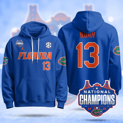 Florida Gators 2025 National Champions Basketball Hoodie - All Stitched