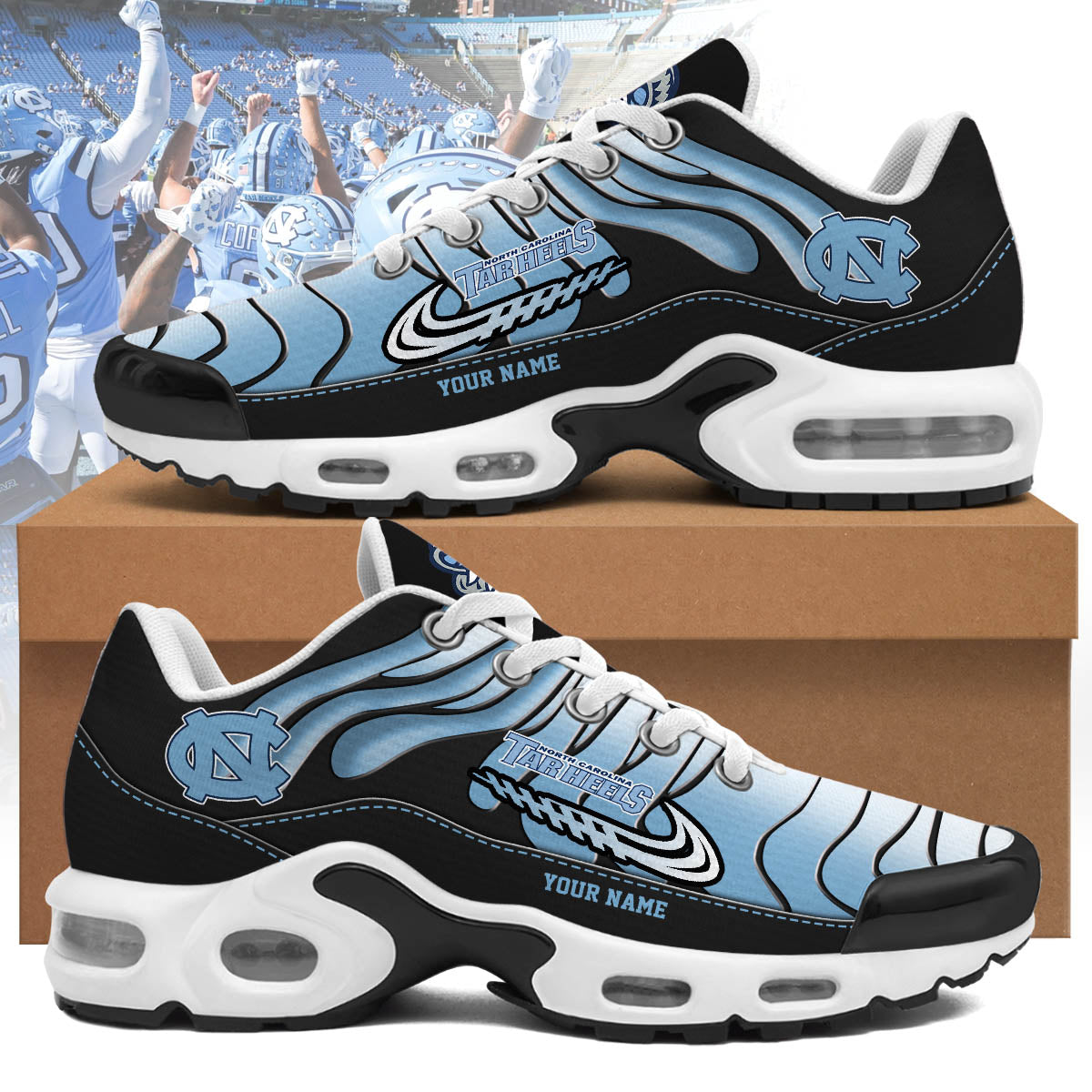 North Carolina Tar Heels Personalized Air Max Shoes