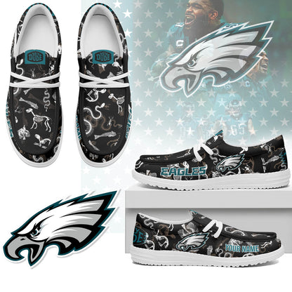 Philadelphia Eagles Halloween Hey Dude Shoes