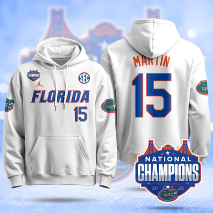 Florida Gators 2025 National Champions Basketball Hoodie - All Stitched
