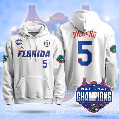 Florida Gators 2025 National Champions Basketball Hoodie - All Stitched