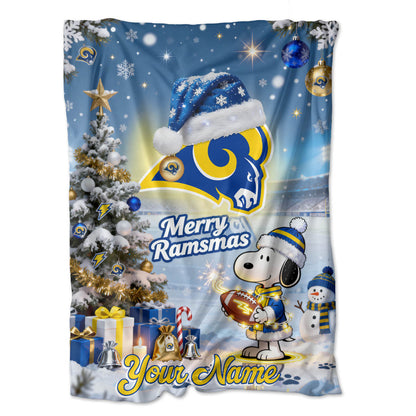 LAR x SNP | Premium Christmas Fleece Blanket & Throw Pillow