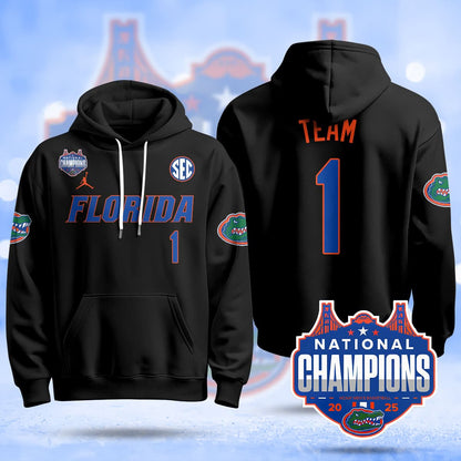 Florida Gators 2025 National Champions Basketball Hoodie - All Stitched