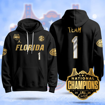 Florida Gators 2025 National Champions Basketball Hoodie - All Stitched