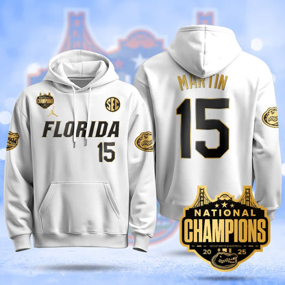 Florida Gators 2025 National Champions Basketball Hoodie - All Stitched