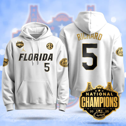 Florida Gators 2025 National Champions Basketball Hoodie - All Stitched