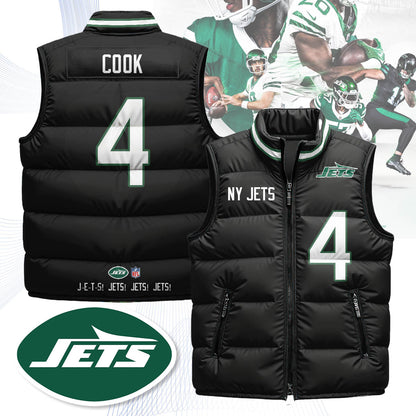 New York Jets Unisex Puffer Vest - Printed