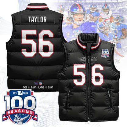 New York Giants Unisex Puffer Vest - Printed