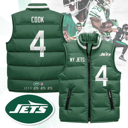 New York Jets Unisex Puffer Vest - Printed