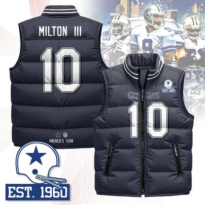 Dallas Cowboys Unisex Puffer Vest - Printed