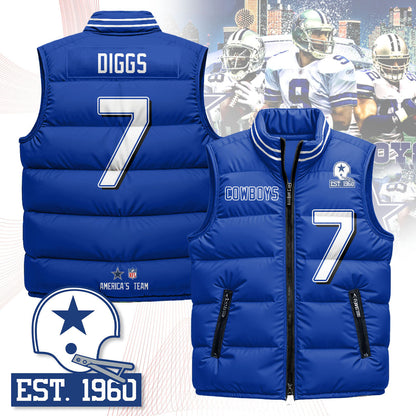 Dallas Cowboys Unisex Puffer Vest - Printed