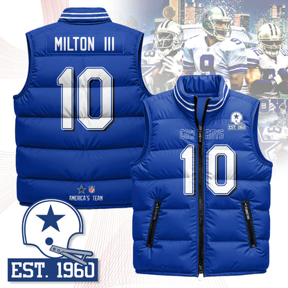 Dallas Cowboys Unisex Puffer Vest - Printed