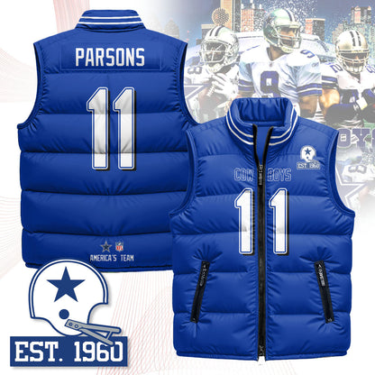 Dallas Cowboys Unisex Puffer Vest - Printed