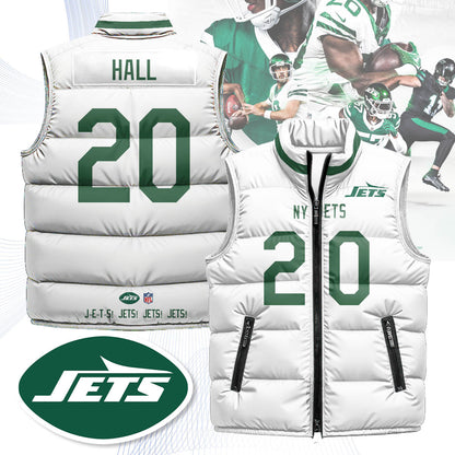 New York Jets Unisex Puffer Vest - Printed