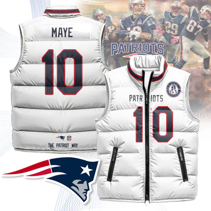 New England Patriots Unisex Puffer Vest - Printed