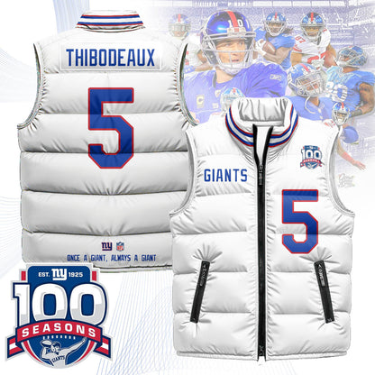 New York Giants Unisex Puffer Vest - Printed