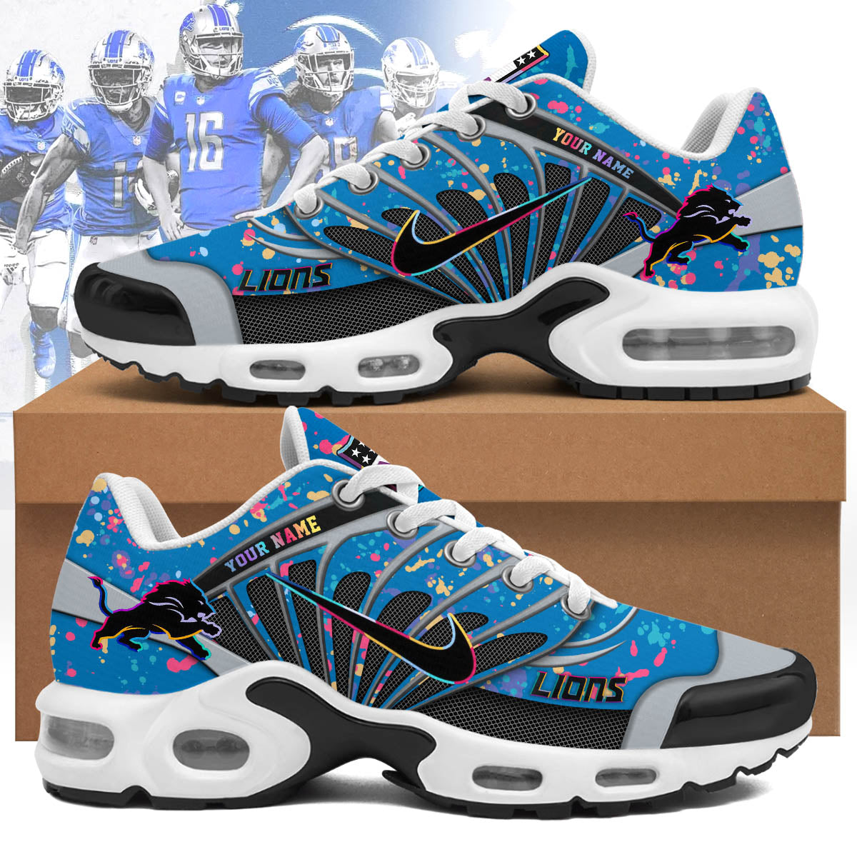 Detroit Lions 2025 Crucial Catch Air Max Shoes