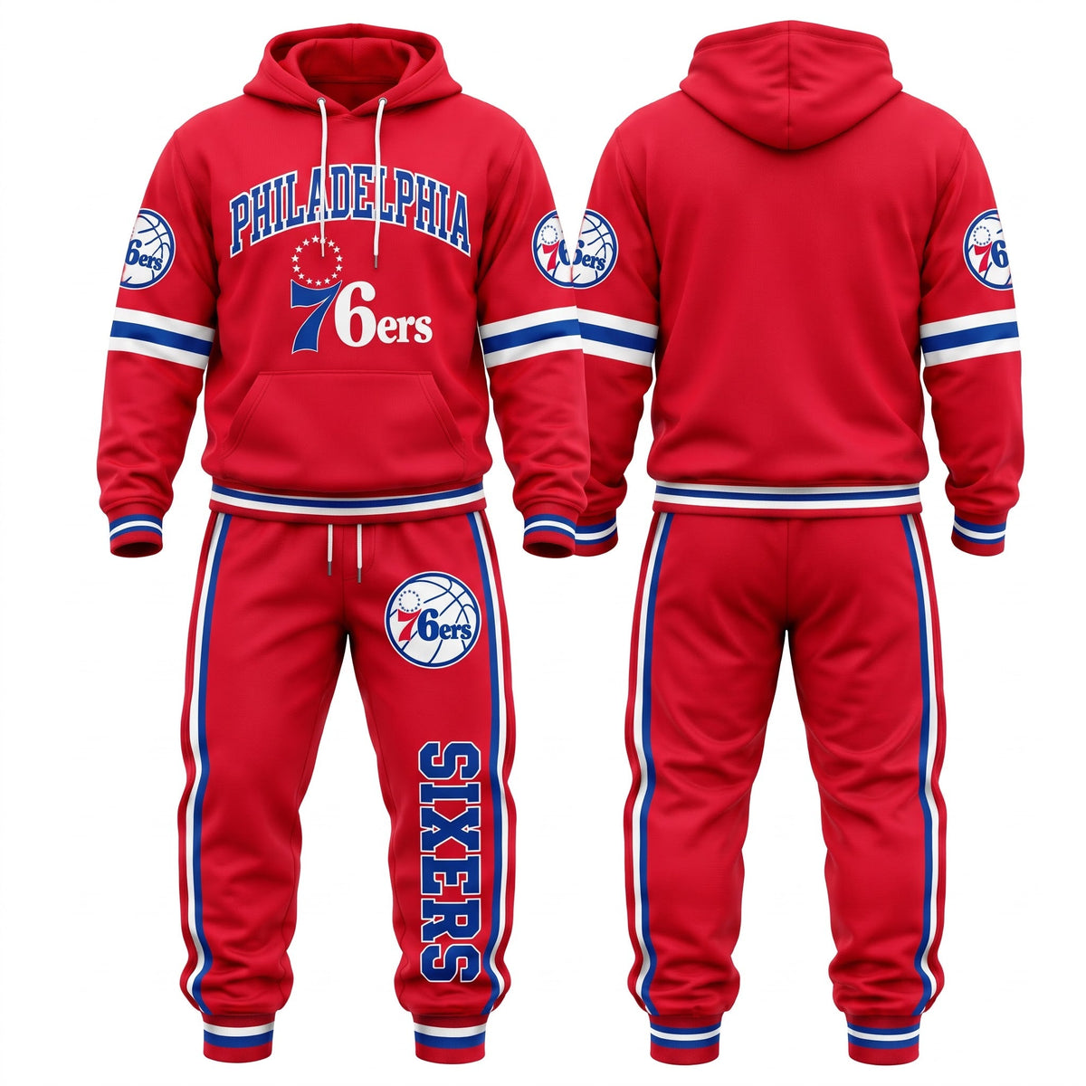 PHI Streetwear Hoodie Pants Set - Printed