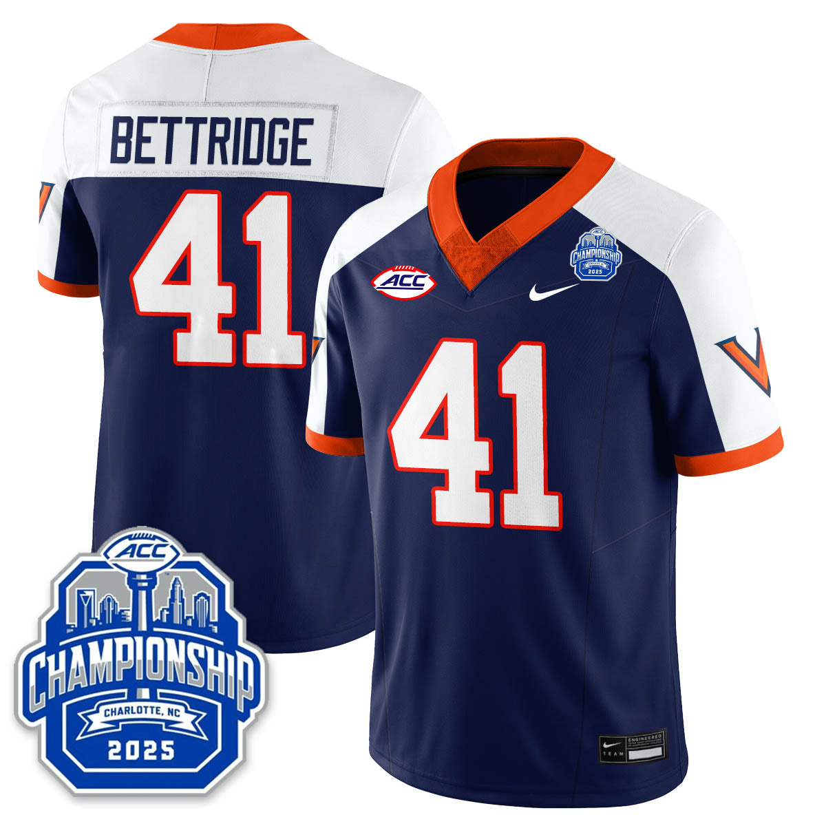 Virginia Football ACC Championship Vapor Limited Jersey - All Stitched