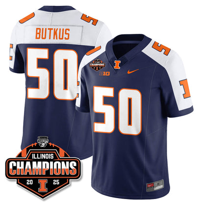 ILL Football 2025 Music City Bowl Champions Limited Jersey - All Stitched