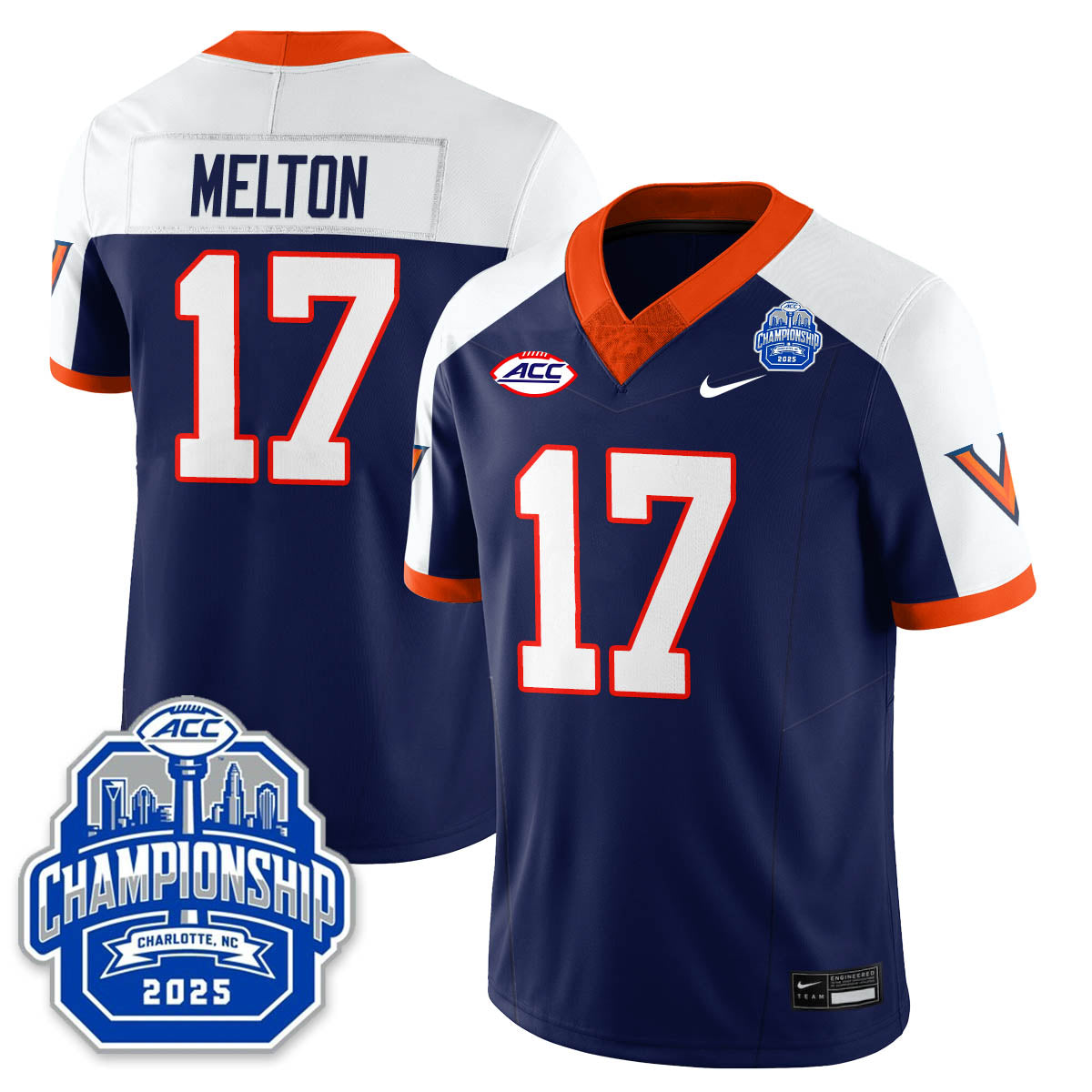 Virginia Football ACC Championship Vapor Limited Jersey - All Stitched