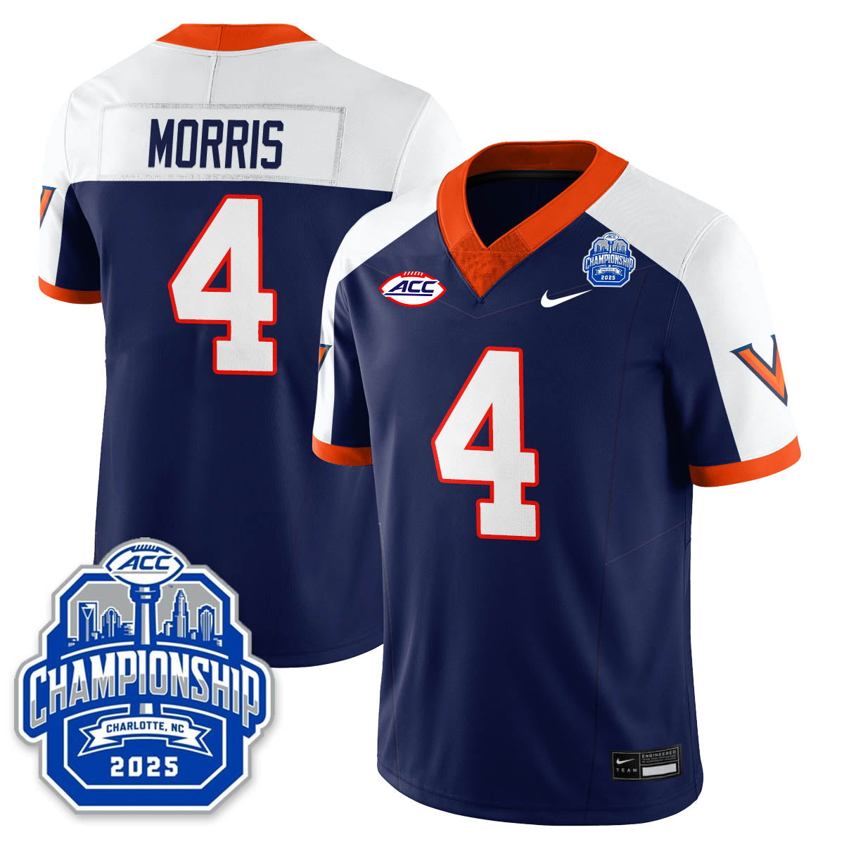 Virginia Football ACC Championship Vapor Limited Jersey - All Stitched