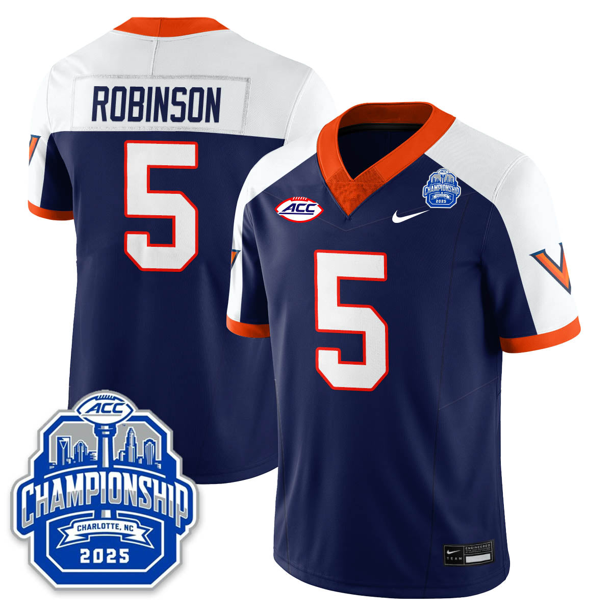 Virginia Football ACC Championship Vapor Limited Jersey - All Stitched