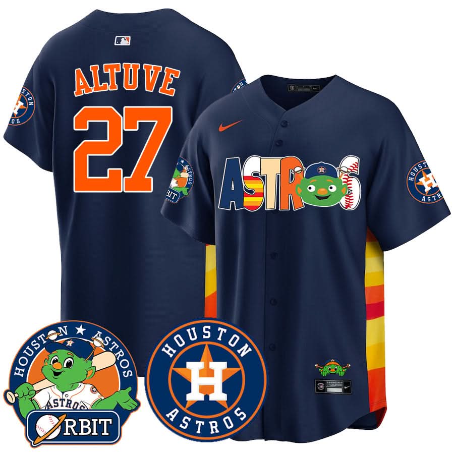 Houston Astros Orbit Vapor Premier Jersey - All Stitched