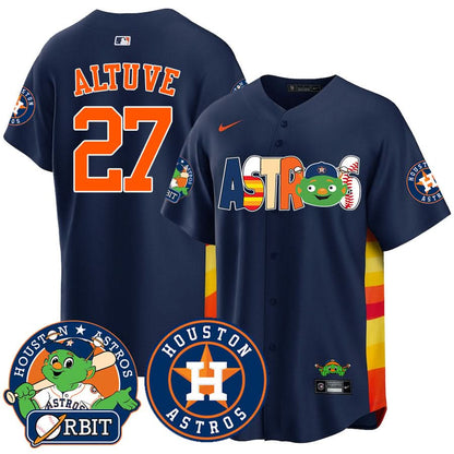 Houston Astros Orbit Vapor Premier Jersey - All Stitched