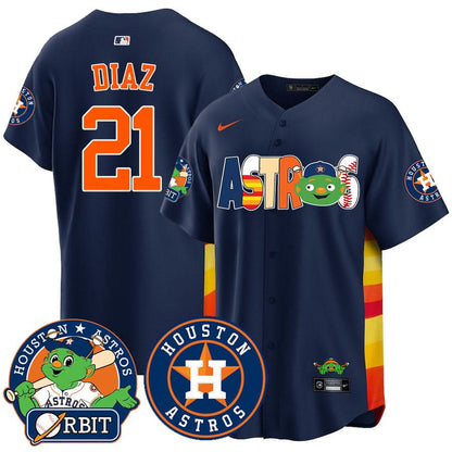 Houston Astros Orbit Vapor Premier Jersey - All Stitched