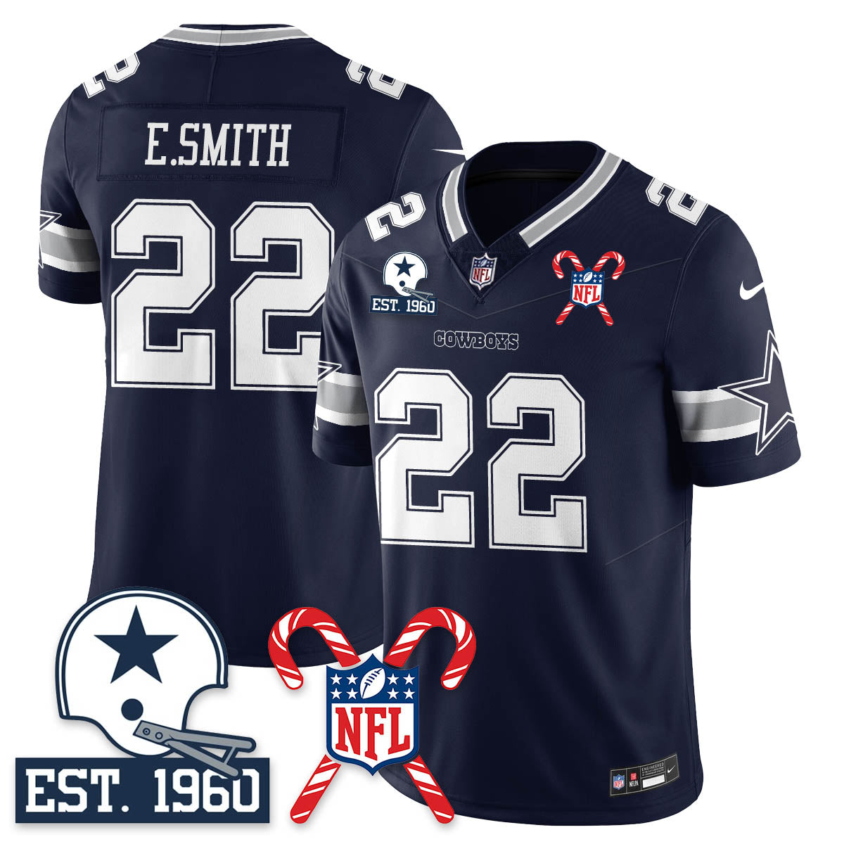DAL Christmas Vapor Limited Jersey - All Stitched