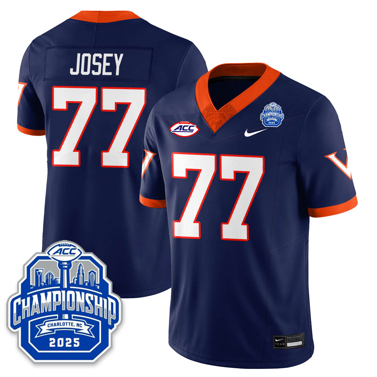 Virginia Football ACC Championship Vapor Limited Jersey - All Stitched