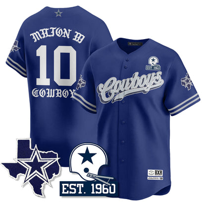 DAL Born x Raised Baseball Jersey - All Stitched