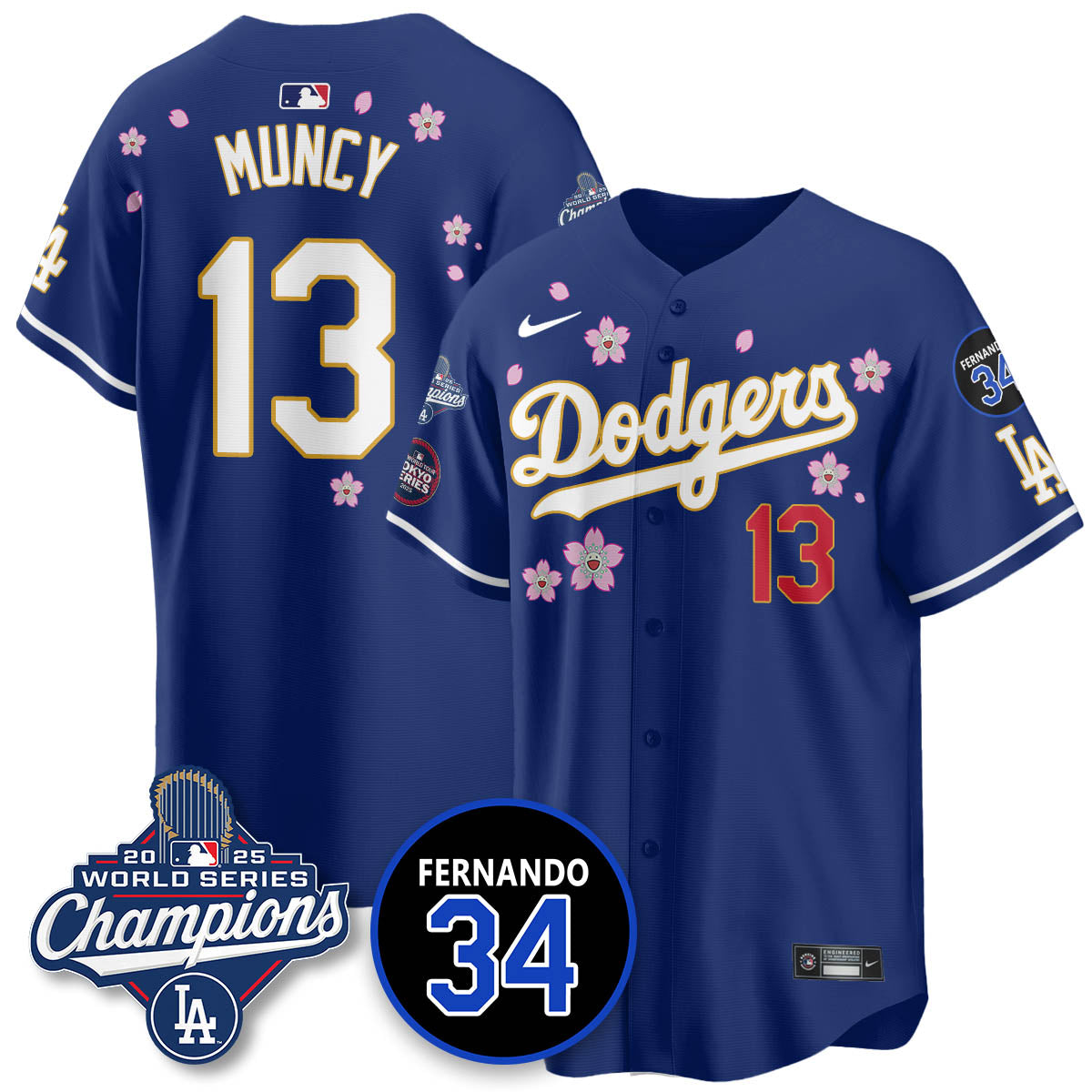 LAD Tokyo 2025 World Series Champions Jersey - All Stitched