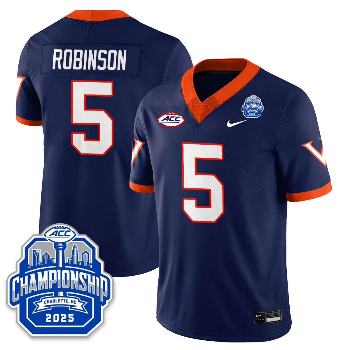 Virginia Football ACC Championship Vapor Limited Jersey - All Stitched