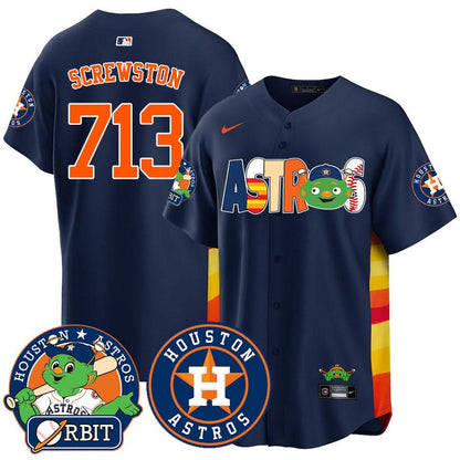 Houston Astros Orbit Vapor Premier Jersey - All Stitched
