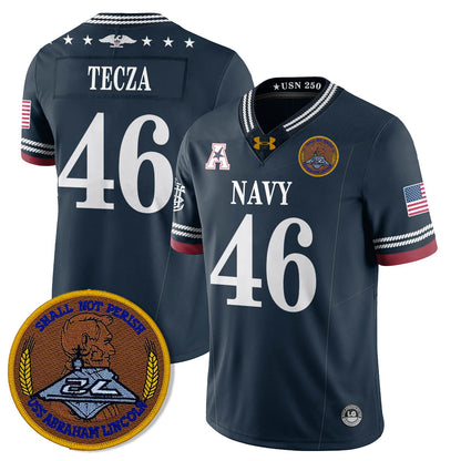 Navy Midshipmen Honoring the 250th Anniversary of the United States Navy Jersey - All Stitched