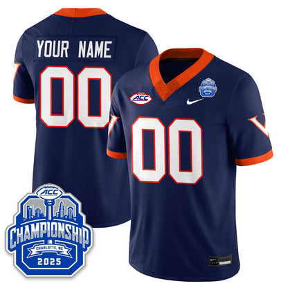 Virginia Football ACC Championship Vapor Limited Custom Jersey - All Stitched