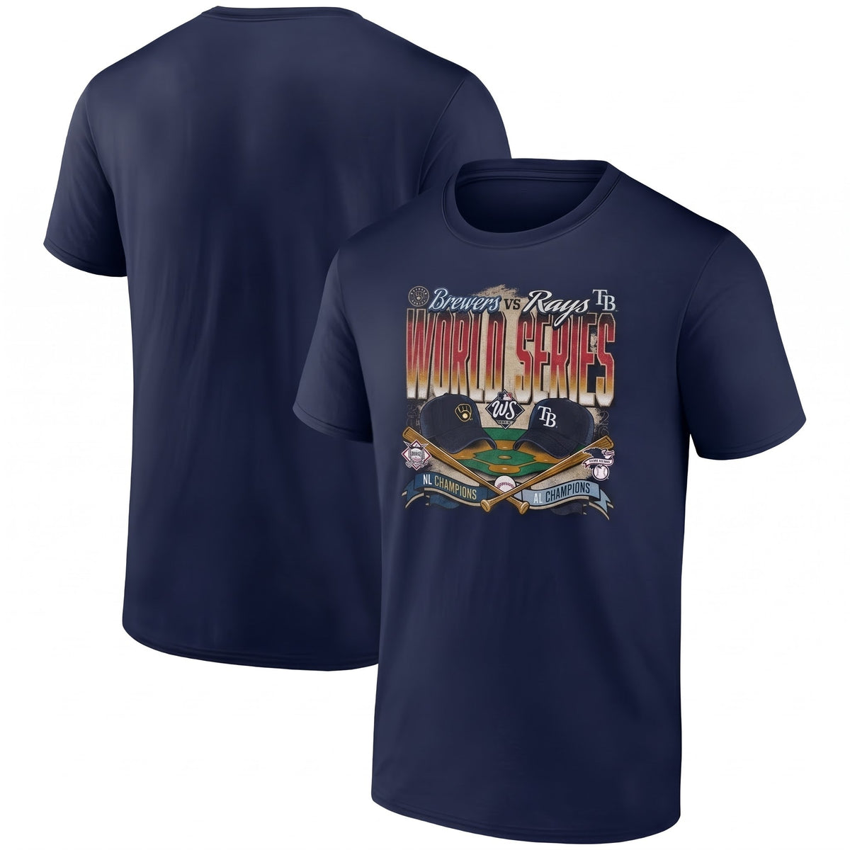 TBR vs. MIL 2026 World Series Matchup Style One Side T-Shirt - Printed V3