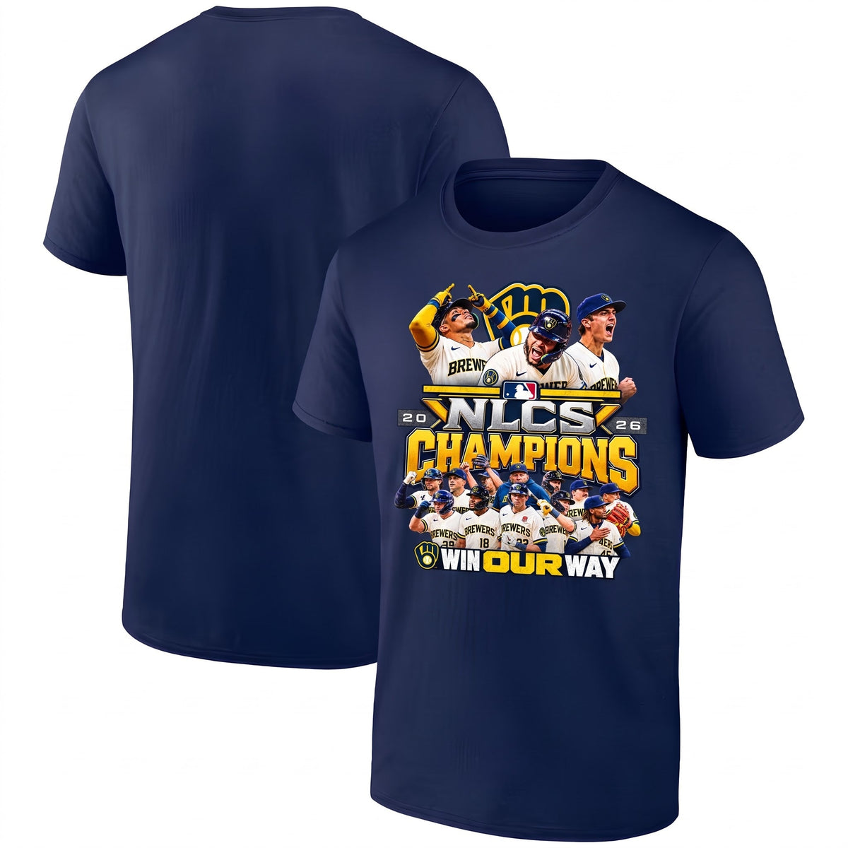 MIL NLCS Champions Win Our Way One Side T-Shirt - Printed