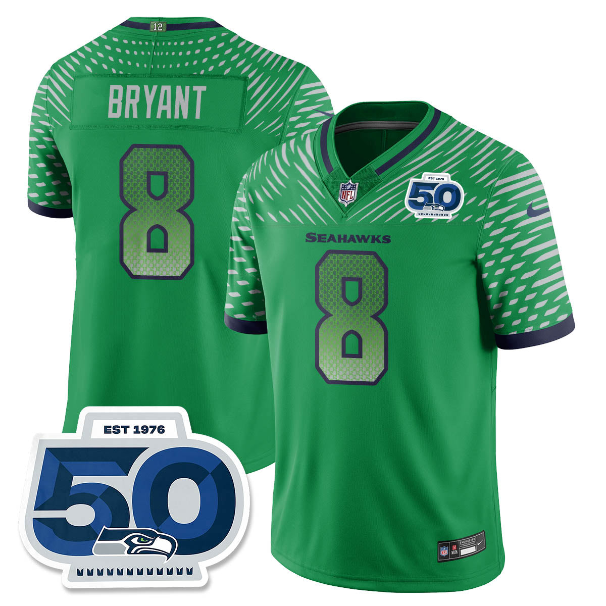 Men'sSEA 2025 "Rivalries" 50th Season Patch Vapor Limited Jersey - All Stitched