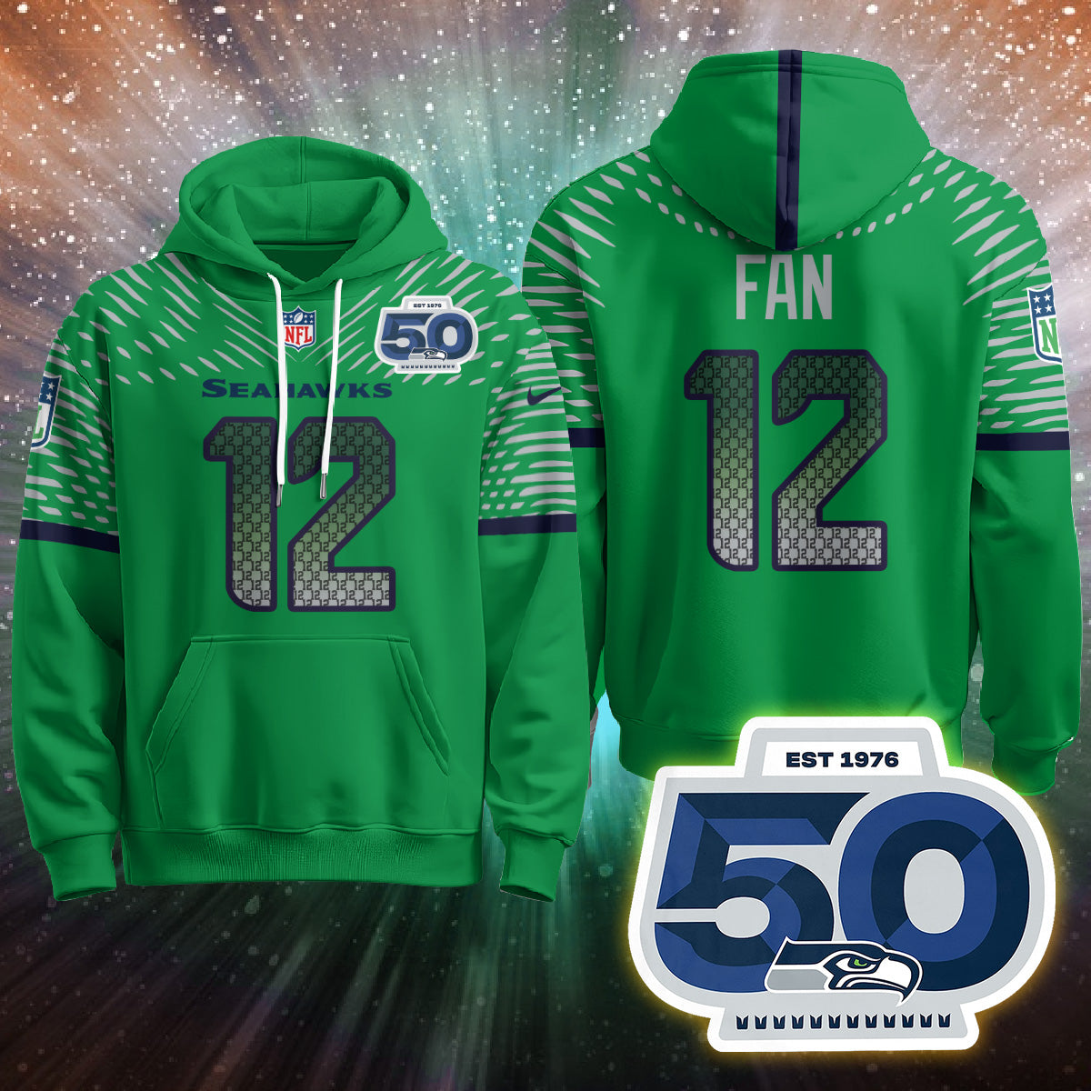Seattle Seahawks Rivalries Vapor Limited Hoodie - Printed