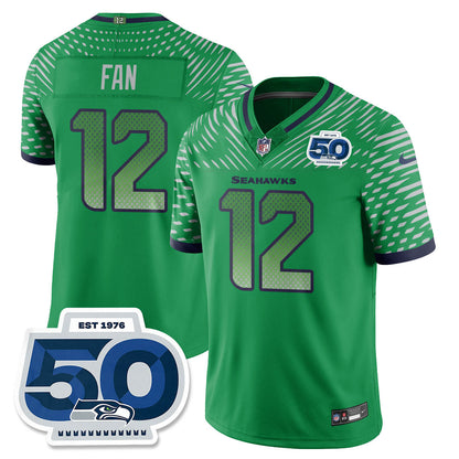 Men'sSEA 2025 "Rivalries" 50th Season Patch Vapor Limited Jersey - All Stitched