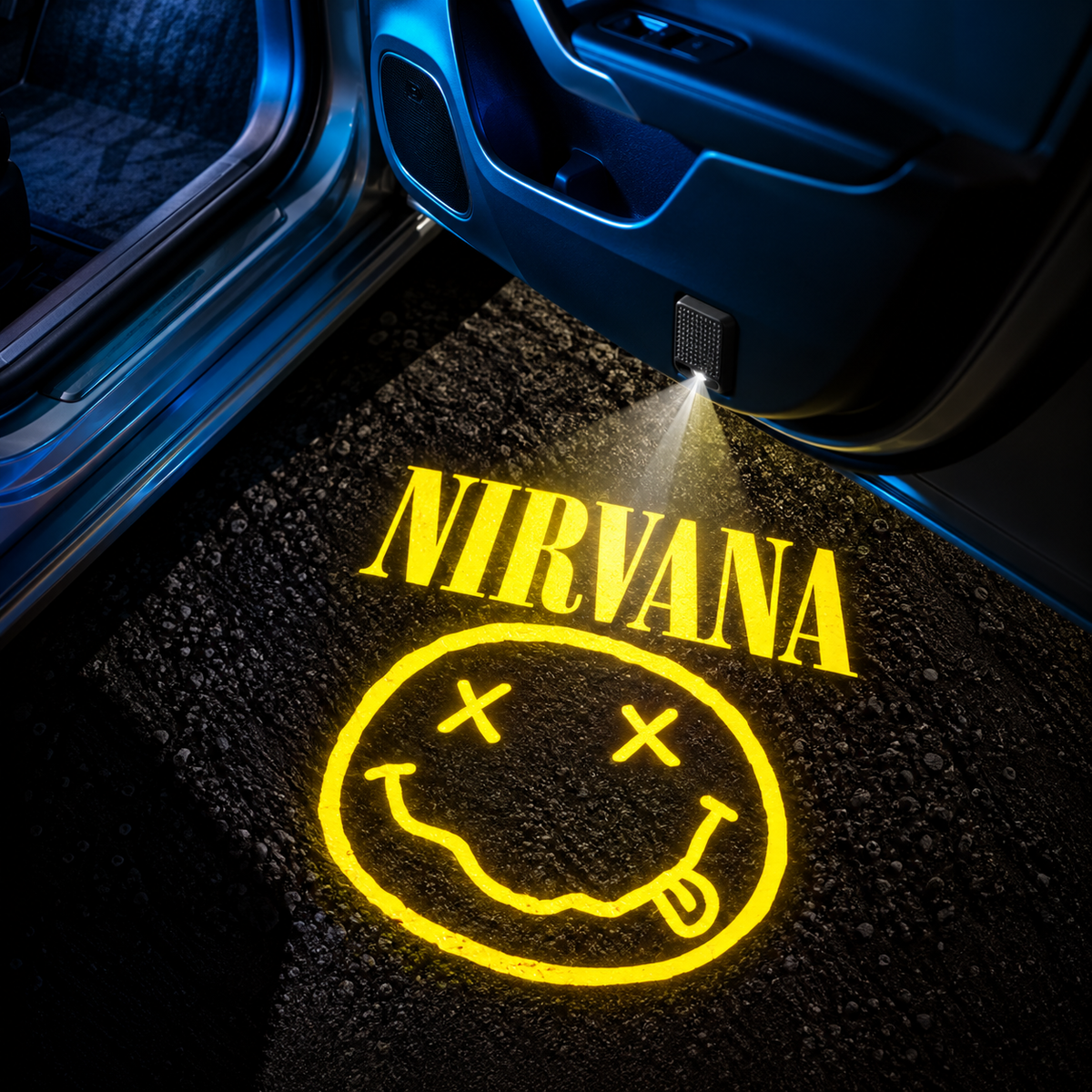 TeamBeam™ Rock Led Car Door Projector Lights