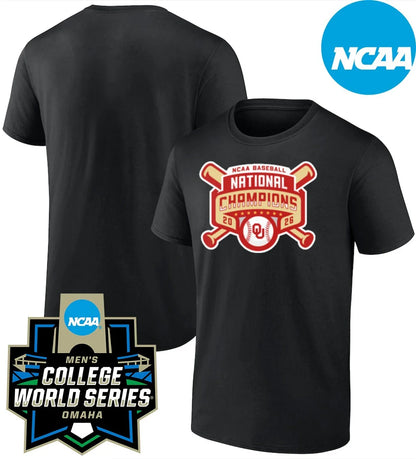 Oklahoma Sooners 2026 NCAA Men’s Baseball National Champions One Side T-Shirt V2