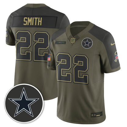 Dallas Cowboys 2025 Salute to Service Limited Jersey - All Stitched